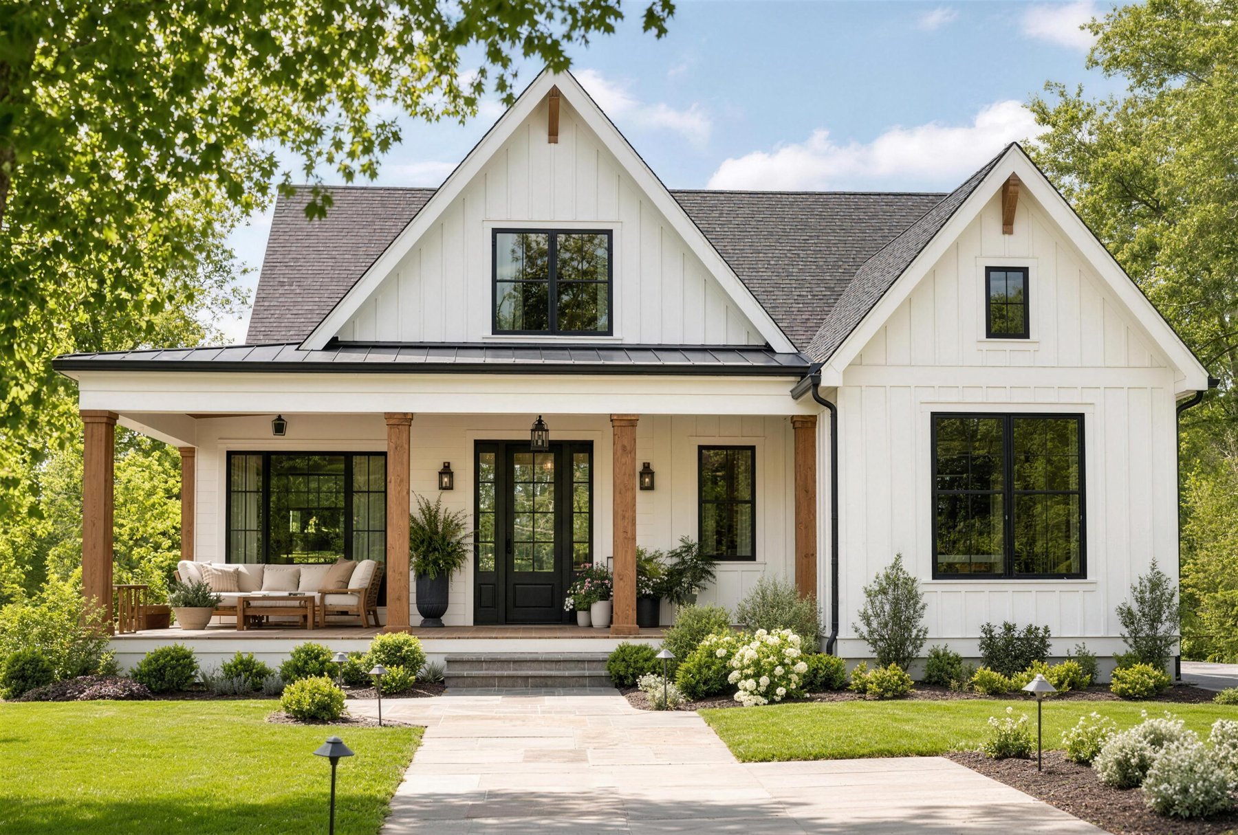 A modern farmhouse for sale in Cedar Ridge