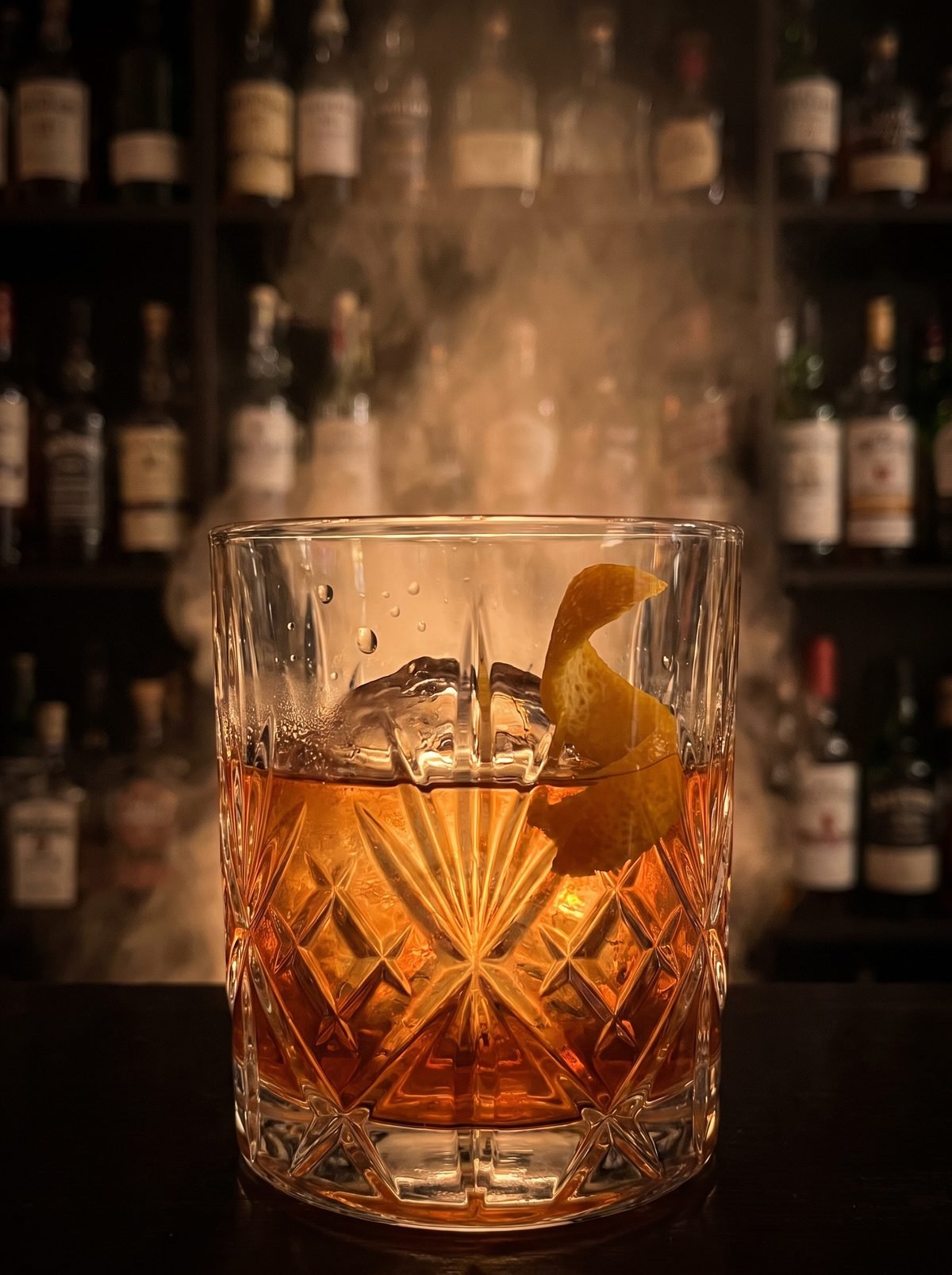 A craft cocktail at the bar