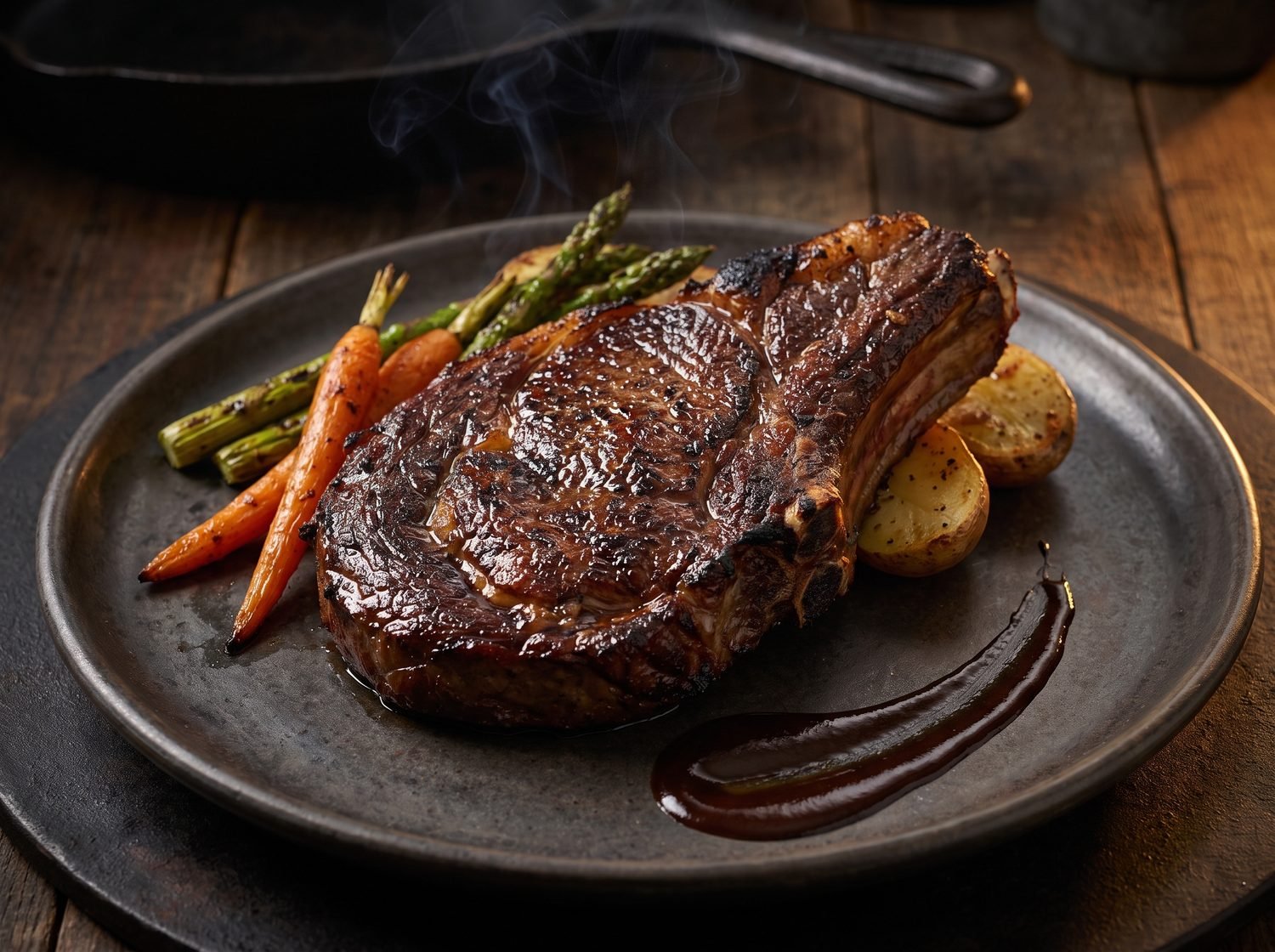 Wood-fired ribeye